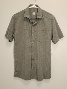 Kuhl Men's Optimzer Short-Sleeve Tapered Fit Button-up Shirt Size Medium
